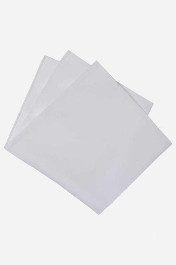 POCHETTE IN MUSSOLA DI COTONE CON ORLATURA A MANO