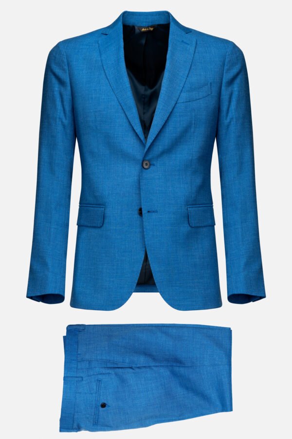 ABITO MOD FELLINI REALIZZATO CON TESSUTO FIL A FIL MARZOTTO BIELLA MADE IN ITALY