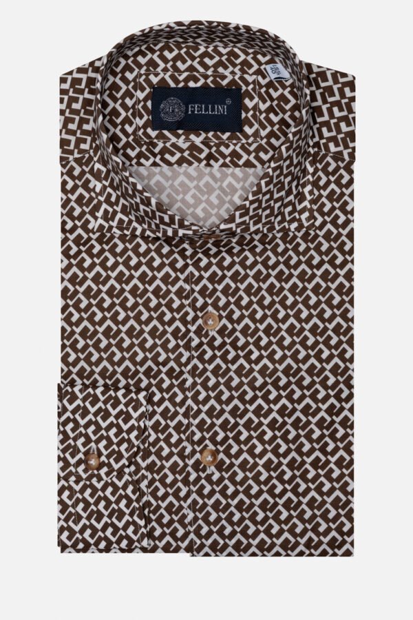 CAMICIA MOD GIO IN COTONE STAMPATO MADE IN ITALY