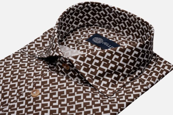 CAMICIA MOD GIO IN COTONE STAMPATO MADE IN ITALY - immagine 2
