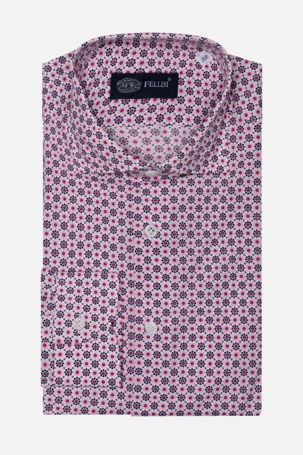 CAMICIA MOD GIO STAMPA CRAVATTA IN COTONE SOFT MADE IN ITALY