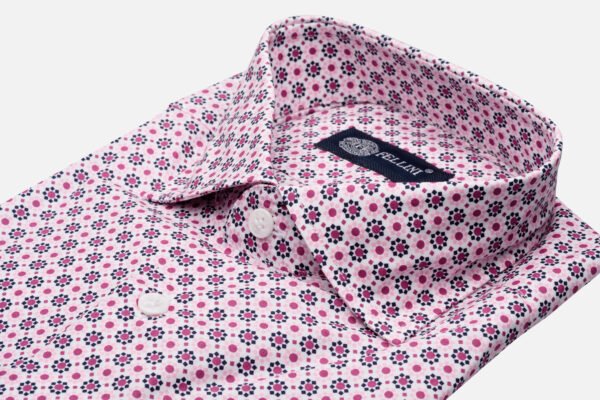 CAMICIA MOD GIO STAMPA CRAVATTA IN COTONE SOFT MADE IN ITALY - immagine 2