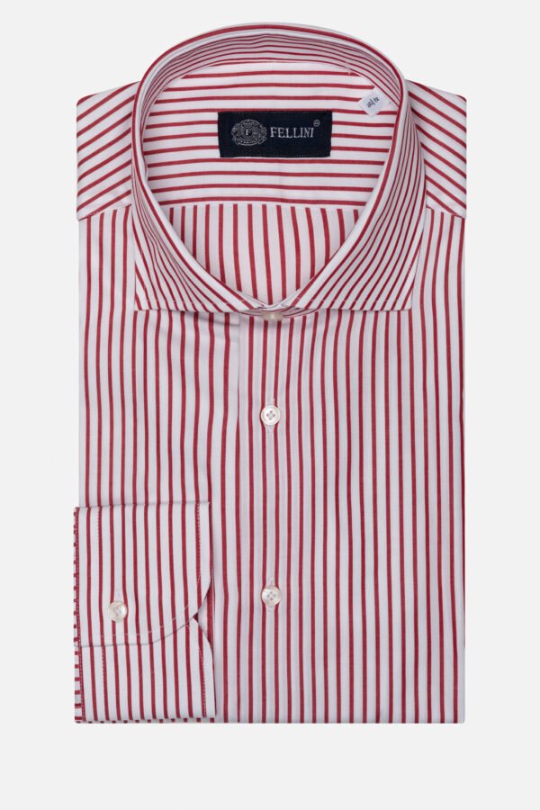 CAMICIA MOD MILANO IN COTONE RIGHE DISTANZIATE MADE IN ITALY