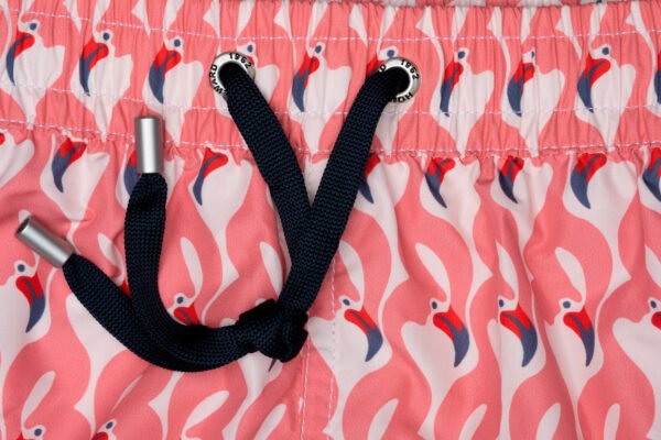 COSTUME MOD SAINT TROPEZ IN COTONE NYLON STAMPA FLAMINGO - immagine 2