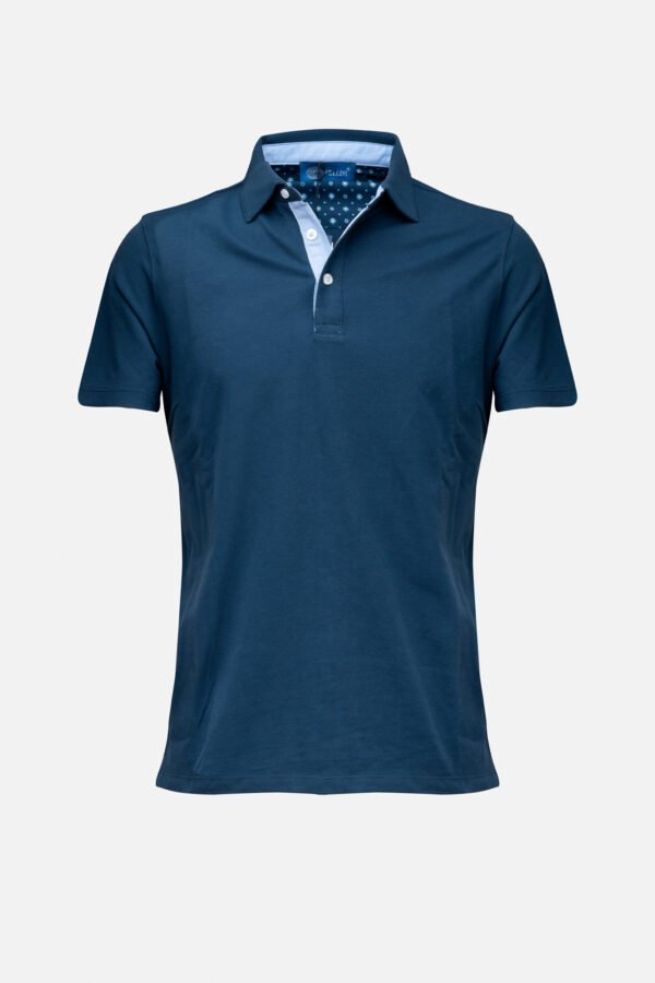 POLO MOD  NIZZA CON INTERNO COLLO  A CONTRASTO DI CAMICERIA CELESTE