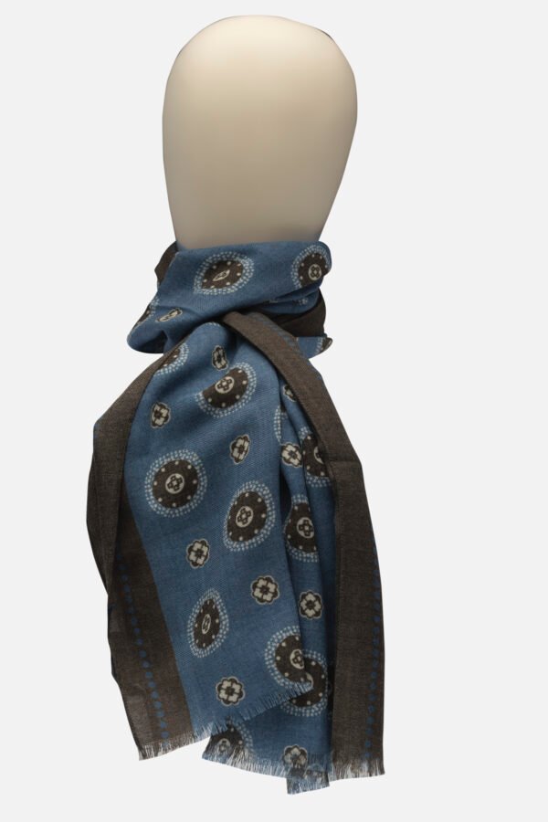 SCIARPA IN LANA STAMPATA MADE IN ITALY